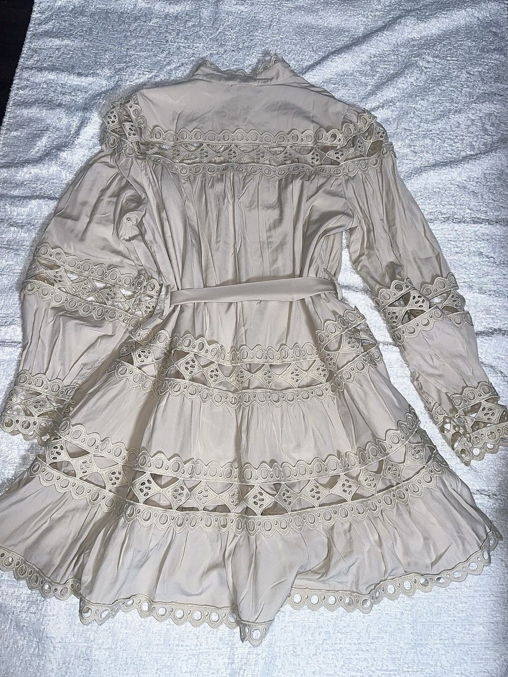 Ivory Crochet Lace Button dress - Picture 4 of 4